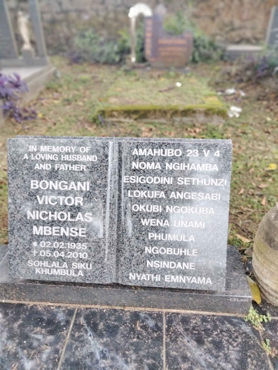 MBENSE Bongani Victor Nicholas 1935-2010 