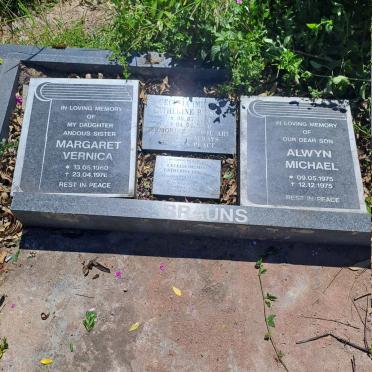 BRAUNS Alwyn Michael -1975 :: BRAUNS Margaret Vernica 1960-1976 :: BRISSET Cecelia Catherine 1954-2010 _1