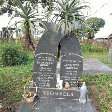 NTOMBELA Seraficus Jabulani 1958-1986 :: Thokozani Brigit 1960-2008 :: Phumelele Eugenia 1985-1986