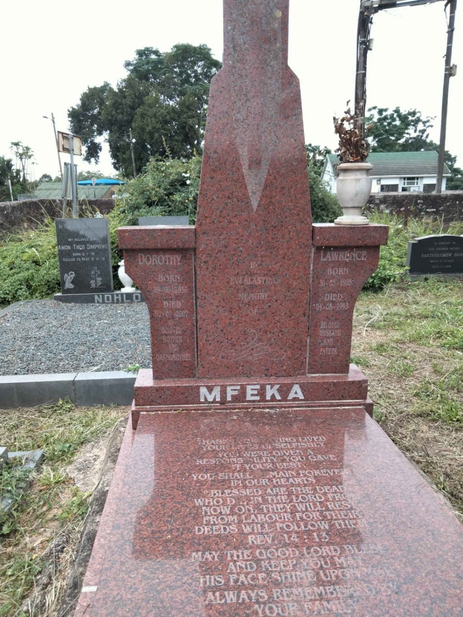MFEKA Lawrence 1953-1993 & Dorothy 1956-2007