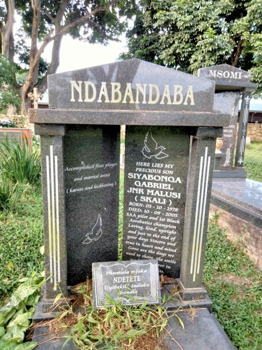 NDABANDABA Siyabonga Gabriel Jnr Malusi 1978-2005