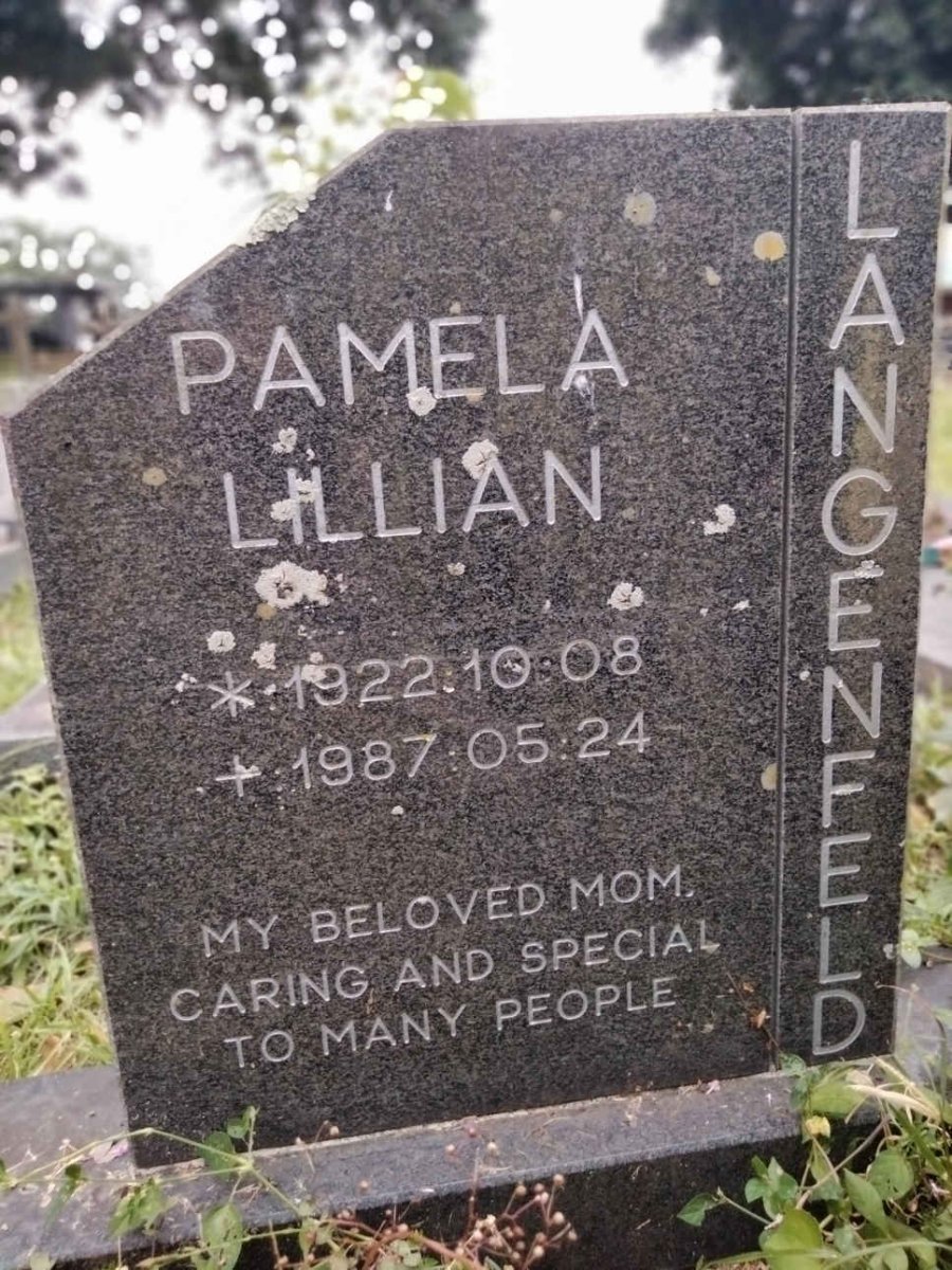 LANGENFELD Pamela Lillian 1922-1987