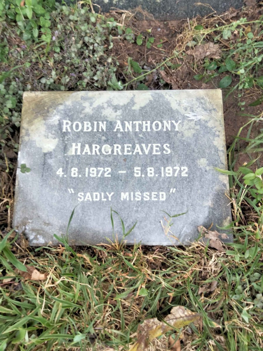 HARGREAVES Robin Anthony 1972-1972