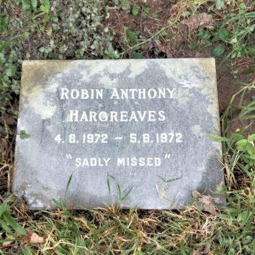 HARGREAVES Robin Anthony 1972-1972