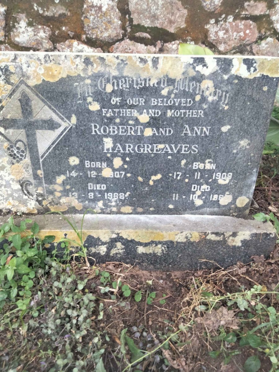 HARGREAVES Robert 1907-1968 & Ann 1909-1962