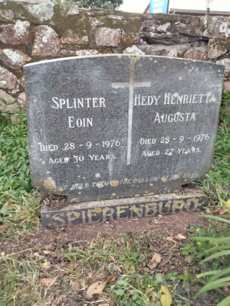 SPIERENBURG Splinter Eoin -1976 & Hedy Henrietta Augusta -1976