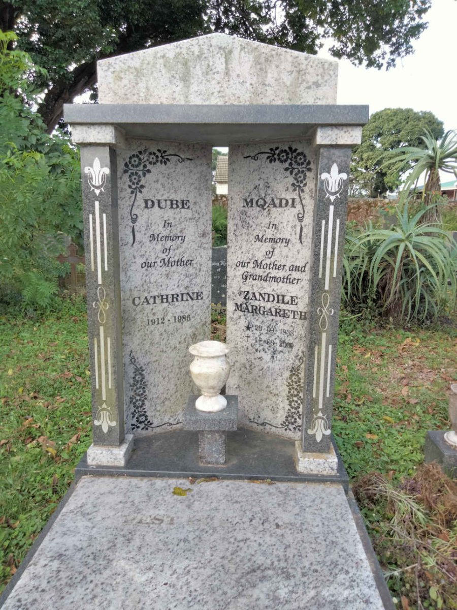 DUBE Catherine 1912-1986 :: MQADI Zandile Margareth 1938-2000
