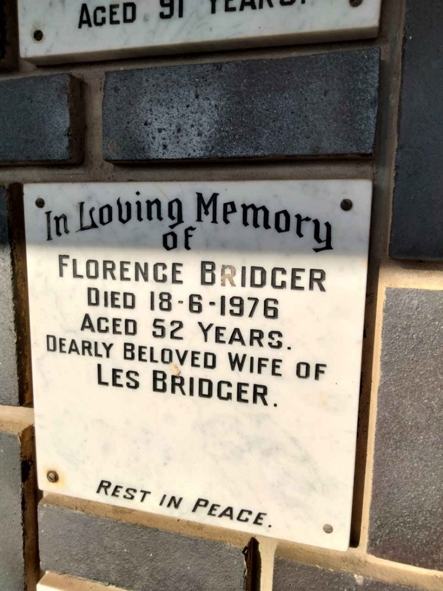 BRIDGER Florence -1976