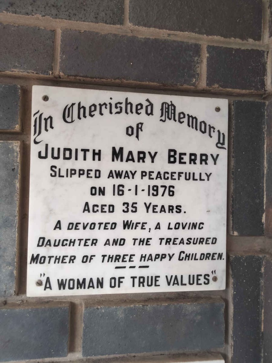 BERRY Judith Mary -1976