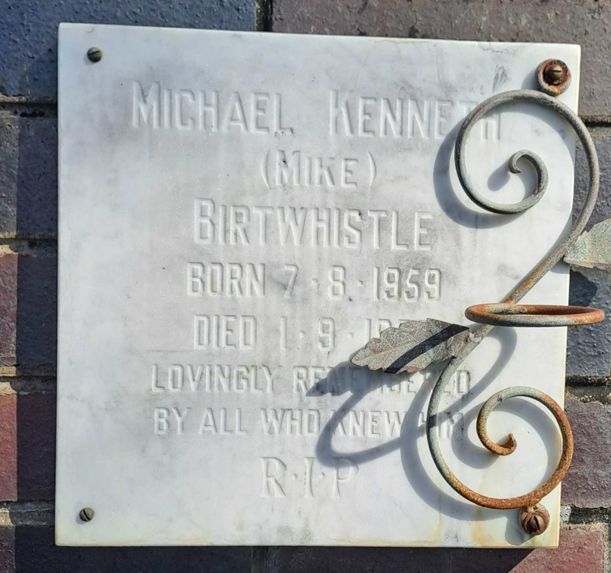 BIRTWHISTLE Michael Kenneth 1959-?