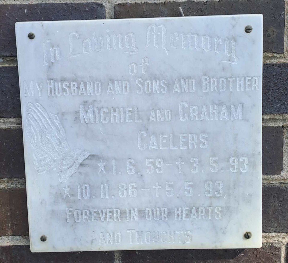 CAELERS Michiel 1959-1993 :: CAELERS Graham 1986-1993