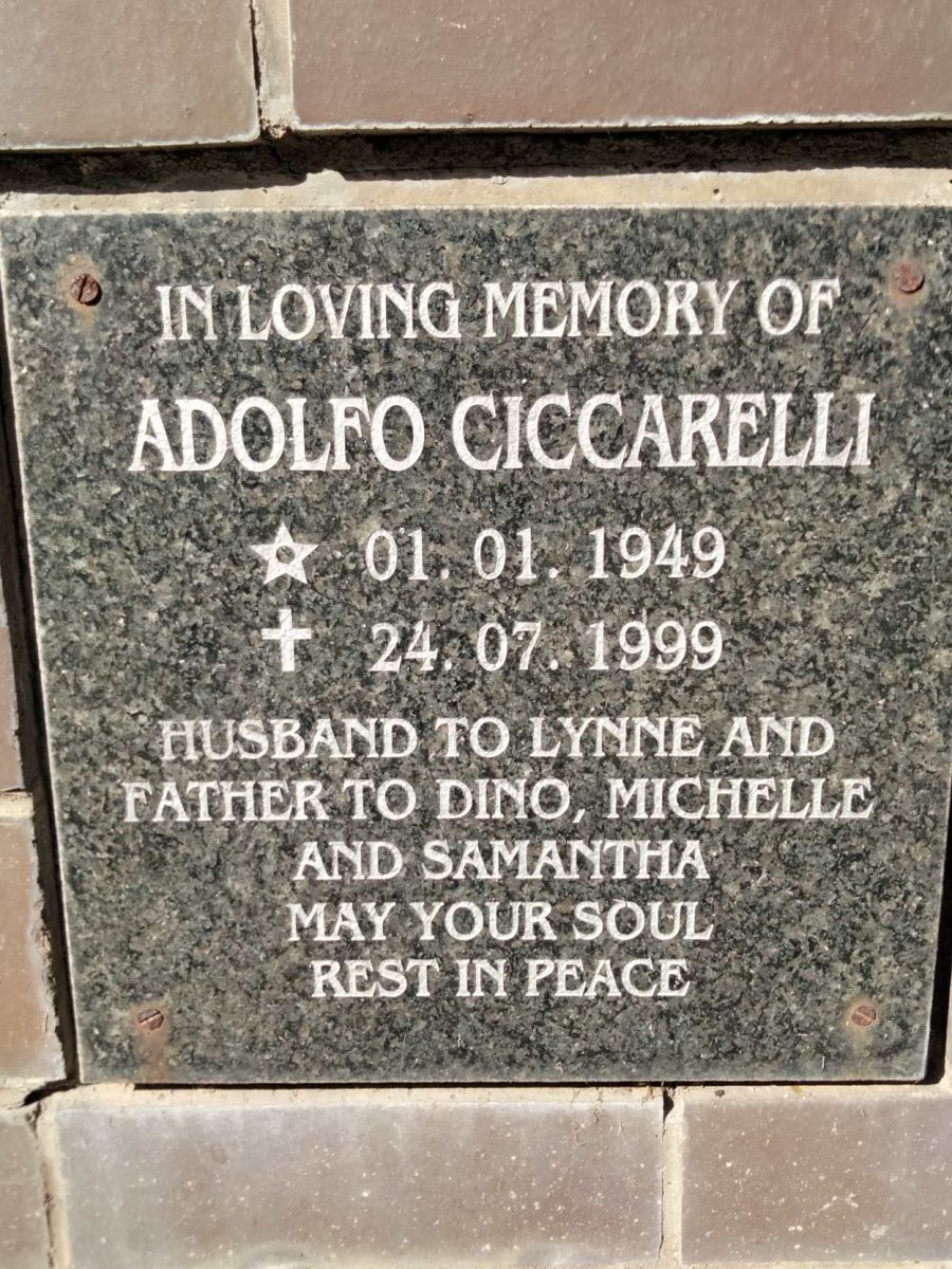 CICCARELLI Adolfo 1949-1999