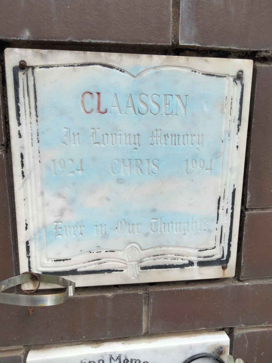 CLAASSEN Chris 1924-1994