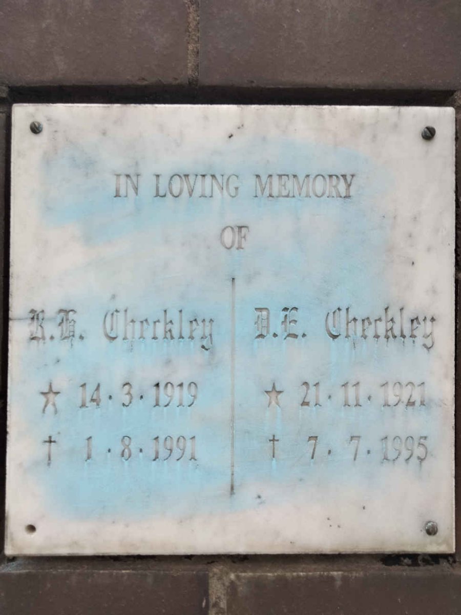 CHECKLEY R.H. 1919-1991 &amp; D.E. 1921-1995