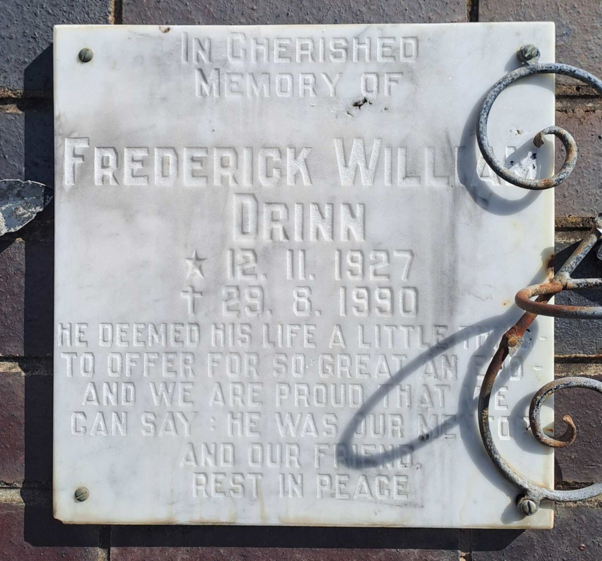 DRINN Frederick William 1927-1990