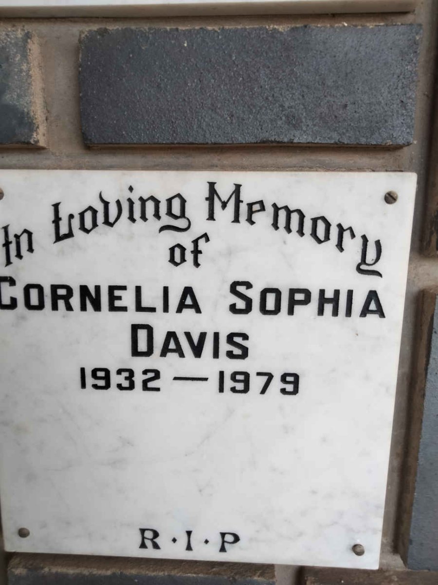 DAVIS Cornelia Sophia 1932-1979
