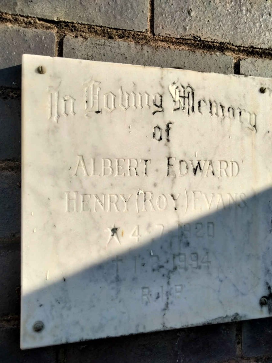 EVANS Albert Edward Henry 1920-1994