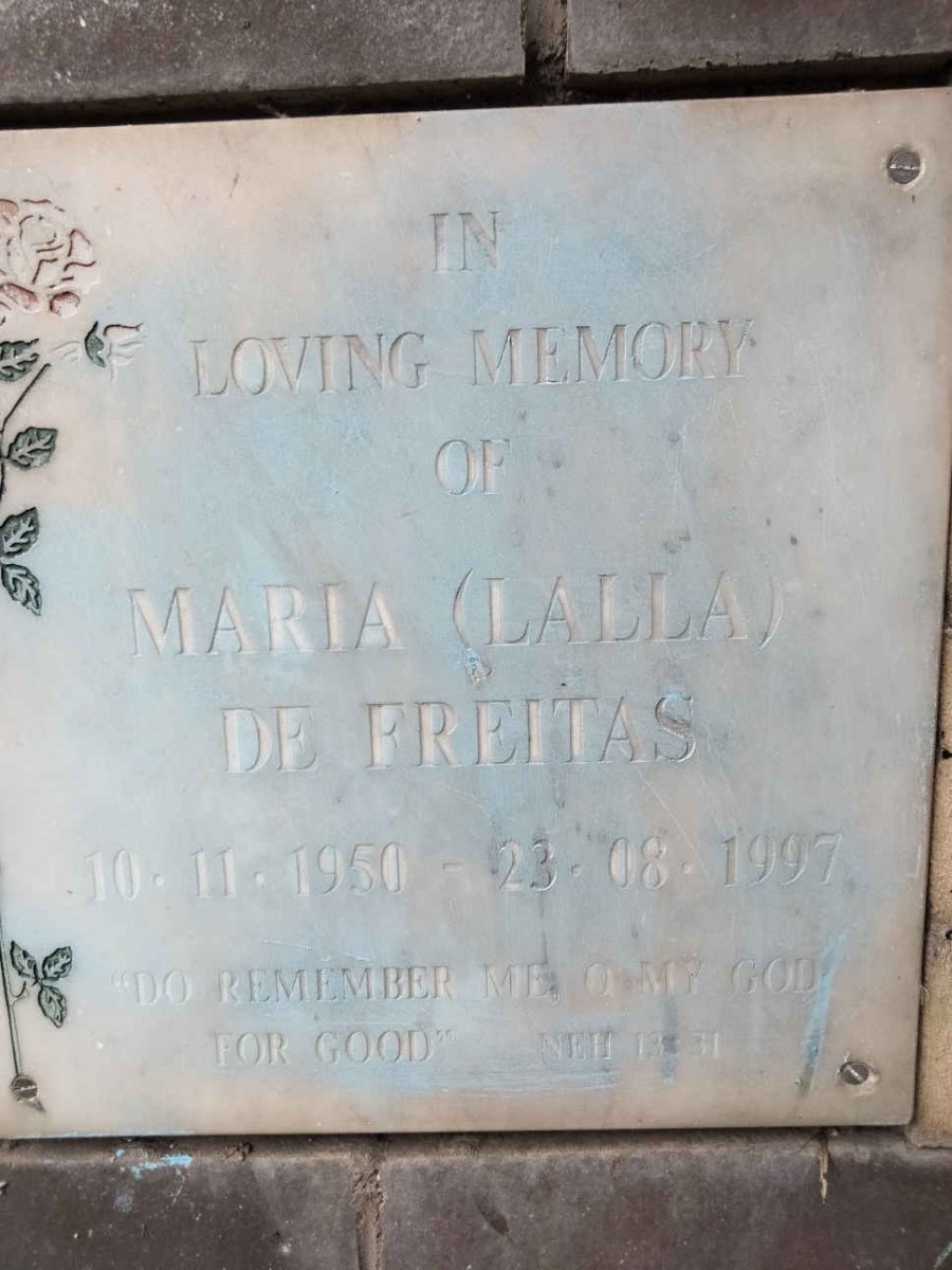 FREITAS Maria, DE 1950-1997