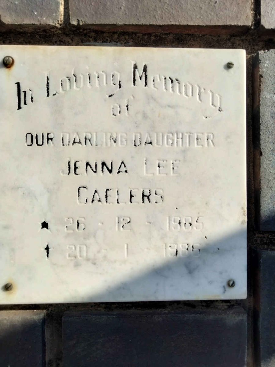 GAELERS Jenna Lee 1985-1986
