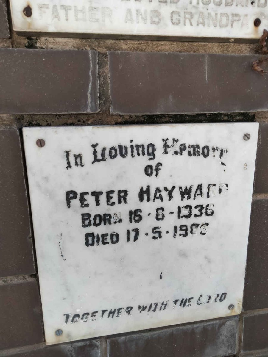 HAYWARD Peter 1936-1985