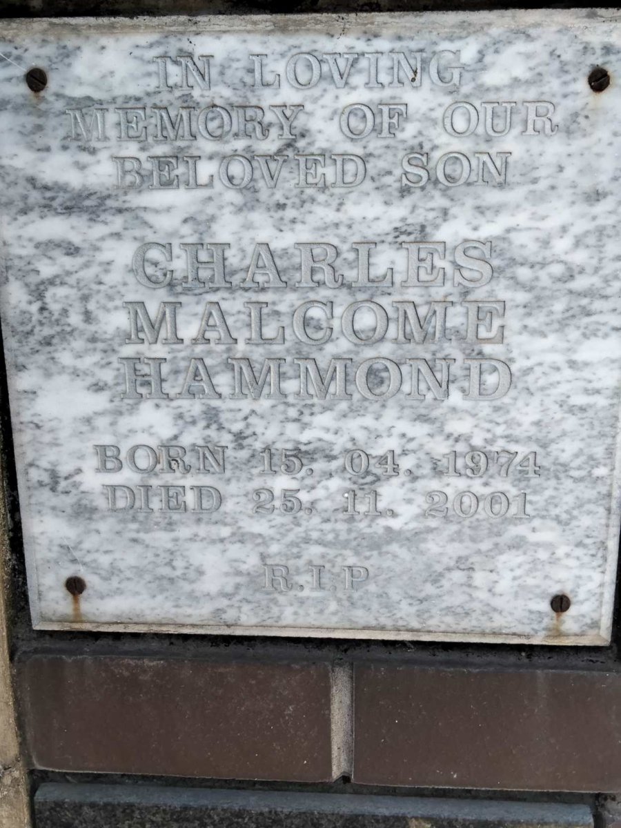 HAMMOND Charles Malcome 1974-2001