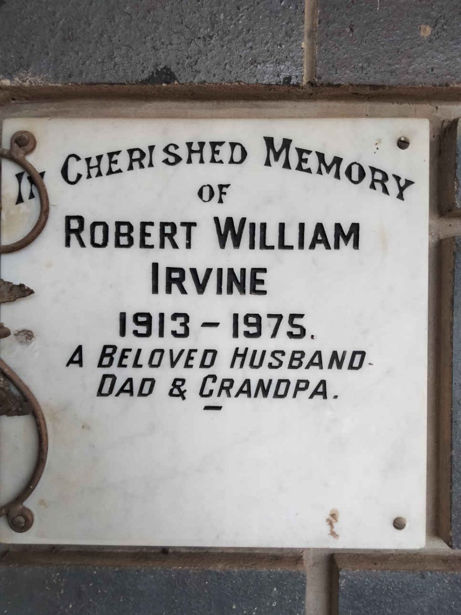 IRVINE Robert William 1913-1975