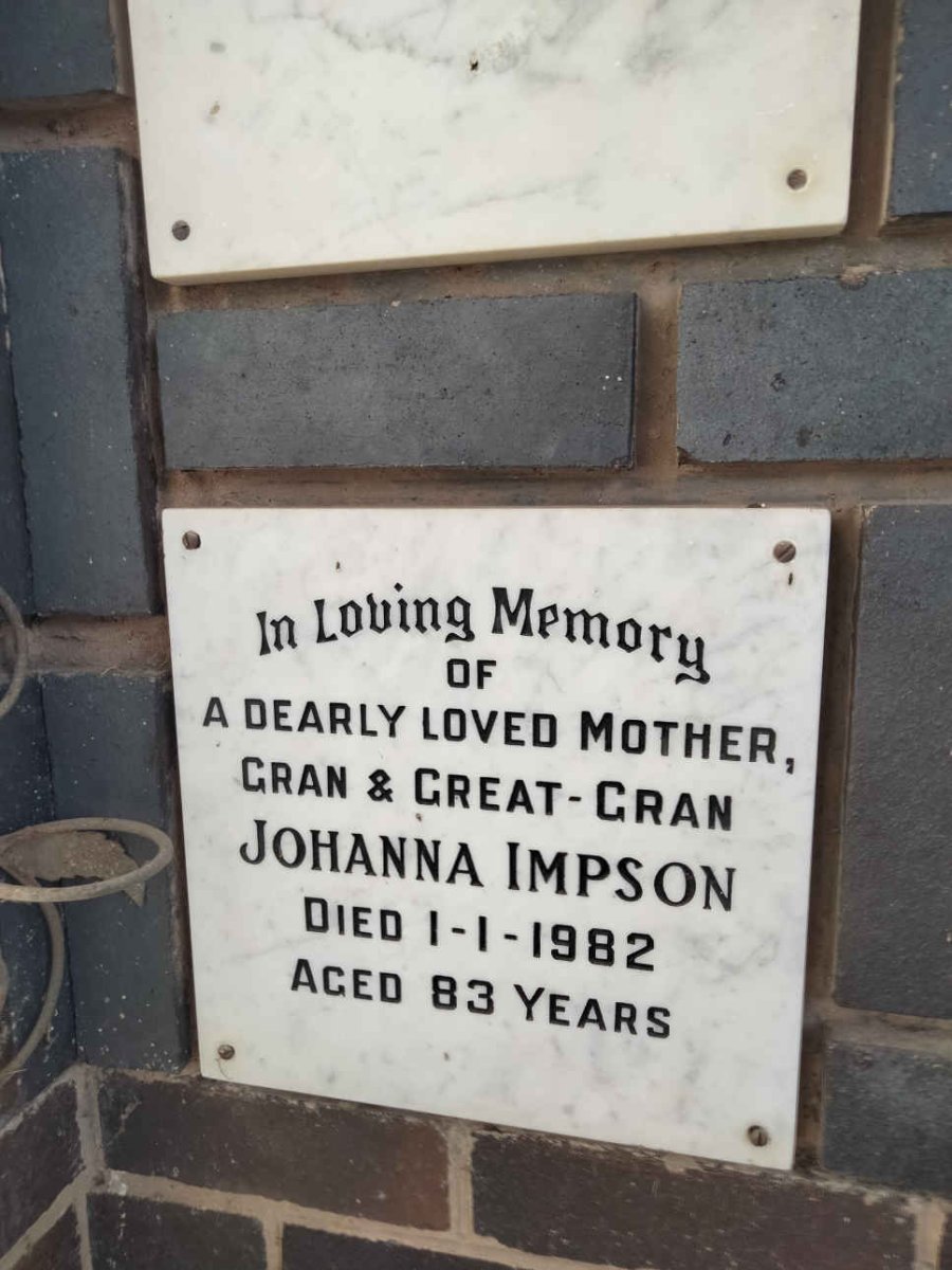 IMPSON Johanna -1982