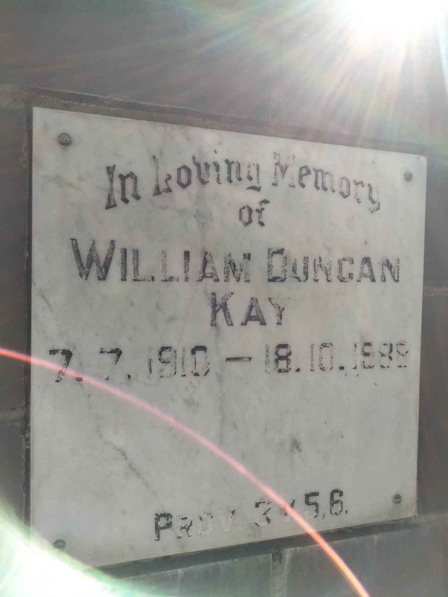 KAY William Duncan 1910-1988