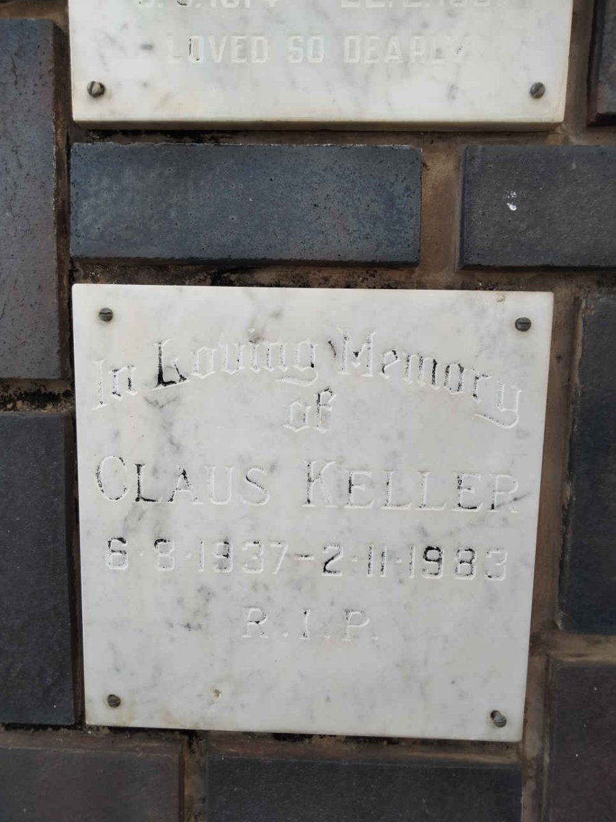 KELLER Claus 1937-1983