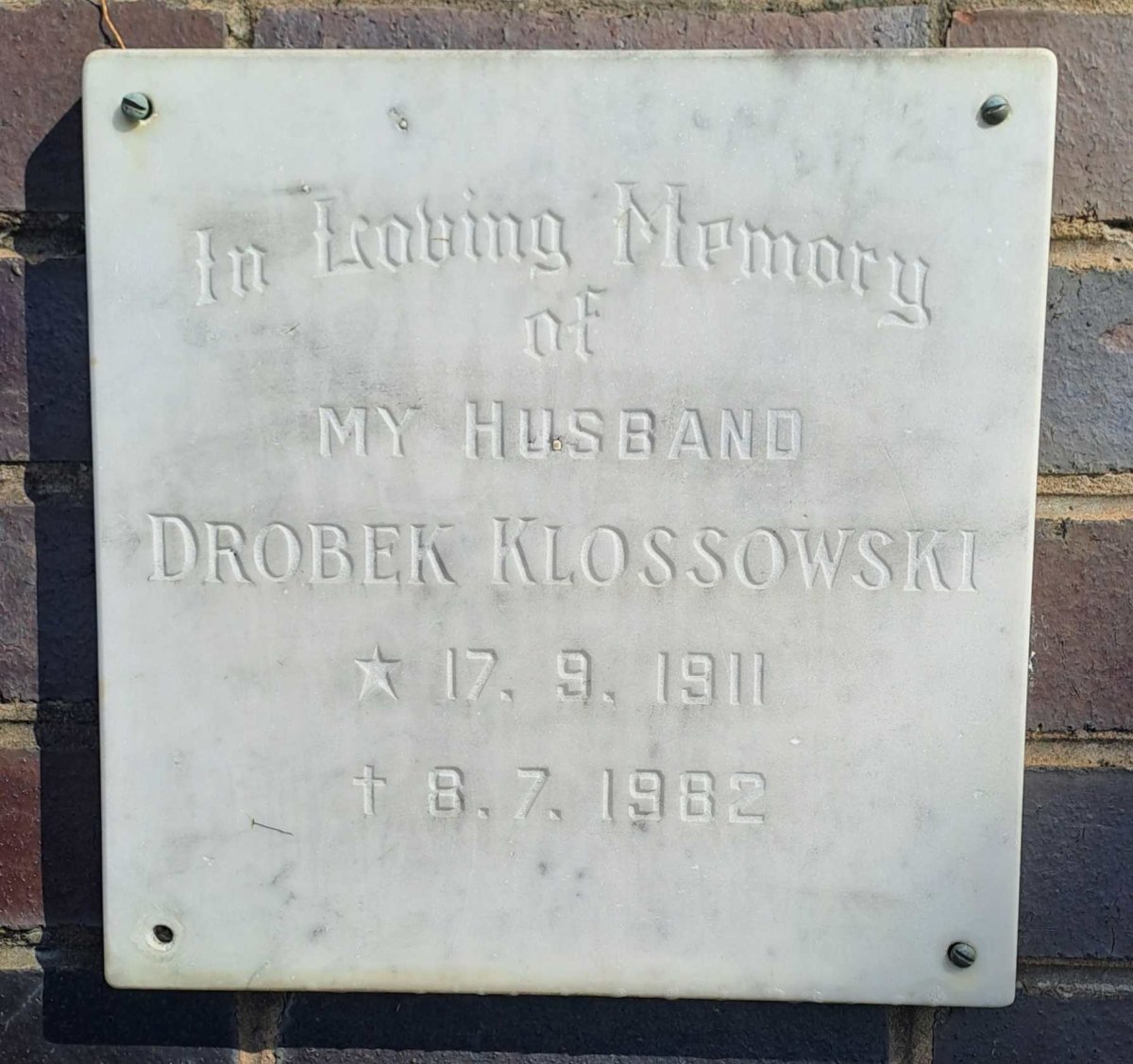KLOSSOWSKI Drobek 1911-1962