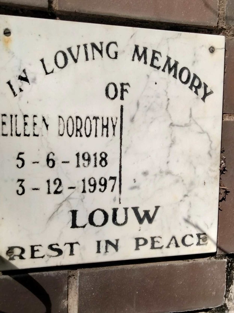LOUW Eileen Dorothy 1918-1997