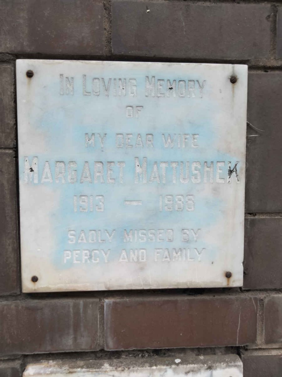 MATTUSHEK Margaret 1913-1988