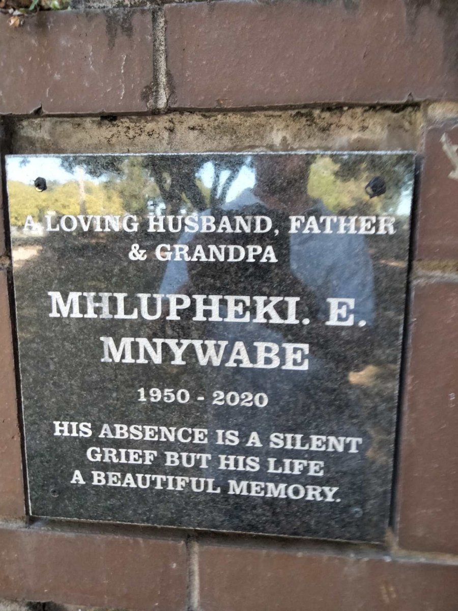 MNYWABE Mhlupheki E. 1950-2020