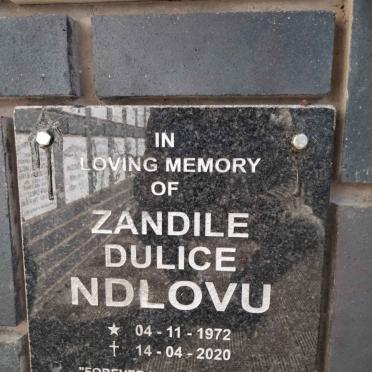 NDLOVU Zandile Dulice 1972-2020