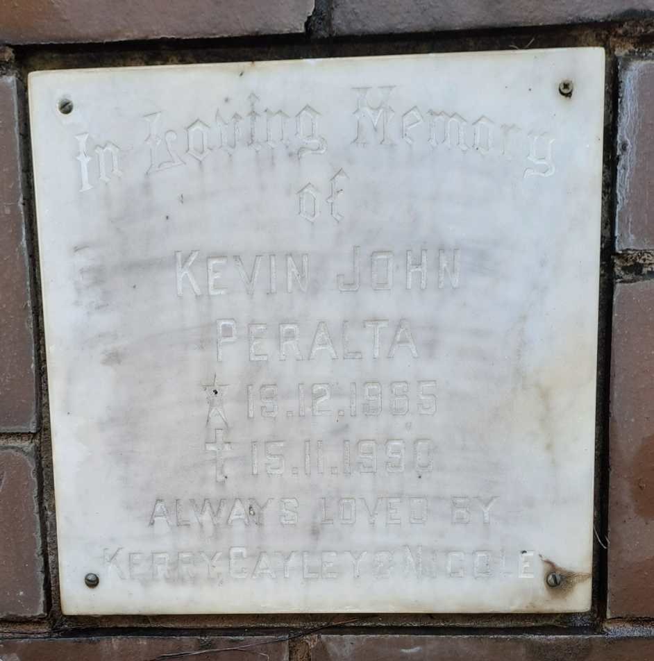 PERALTA Kevin John 1965-1990