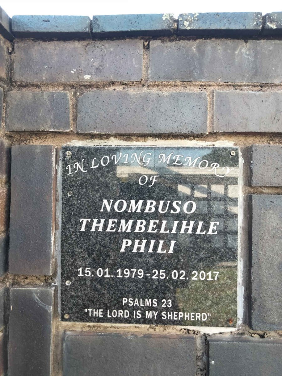 PHILI Nombuso Thembelihle 1979-2017