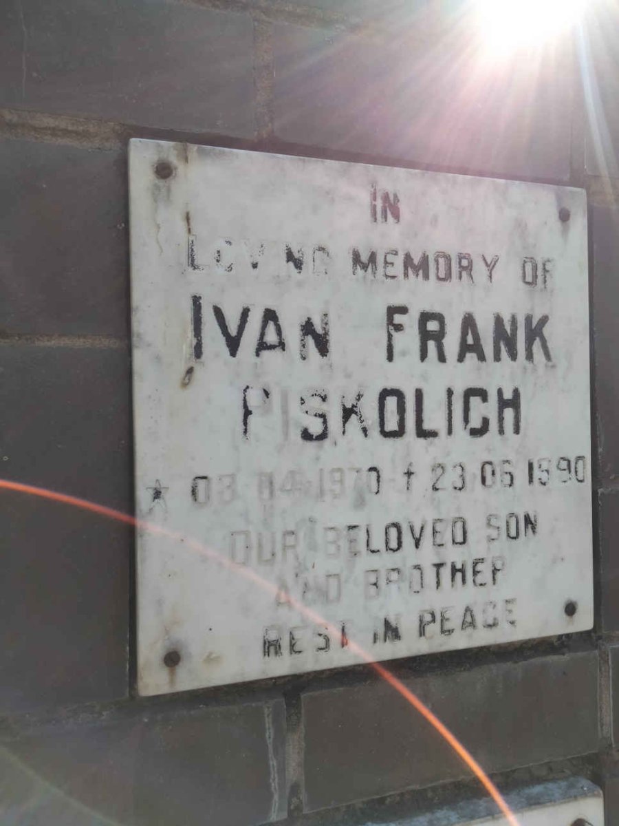 PISKOLICH Ivan Frank 1970-1990