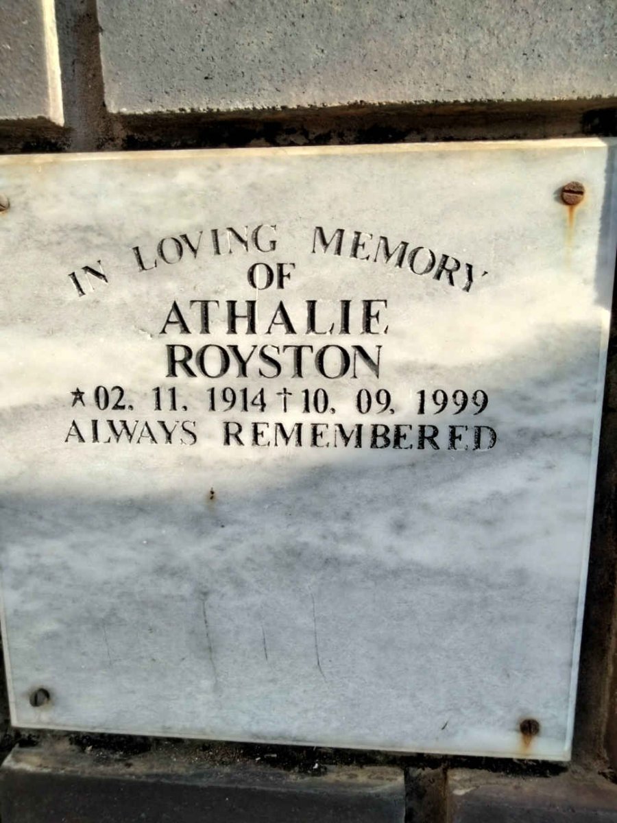 ROYSTON Athalie 1914-1999