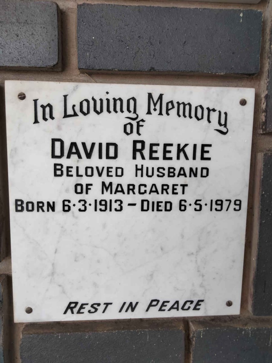 REEKIE David 1913-1979