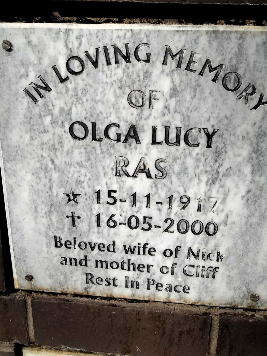RAS Olga Lucy 1917-2000