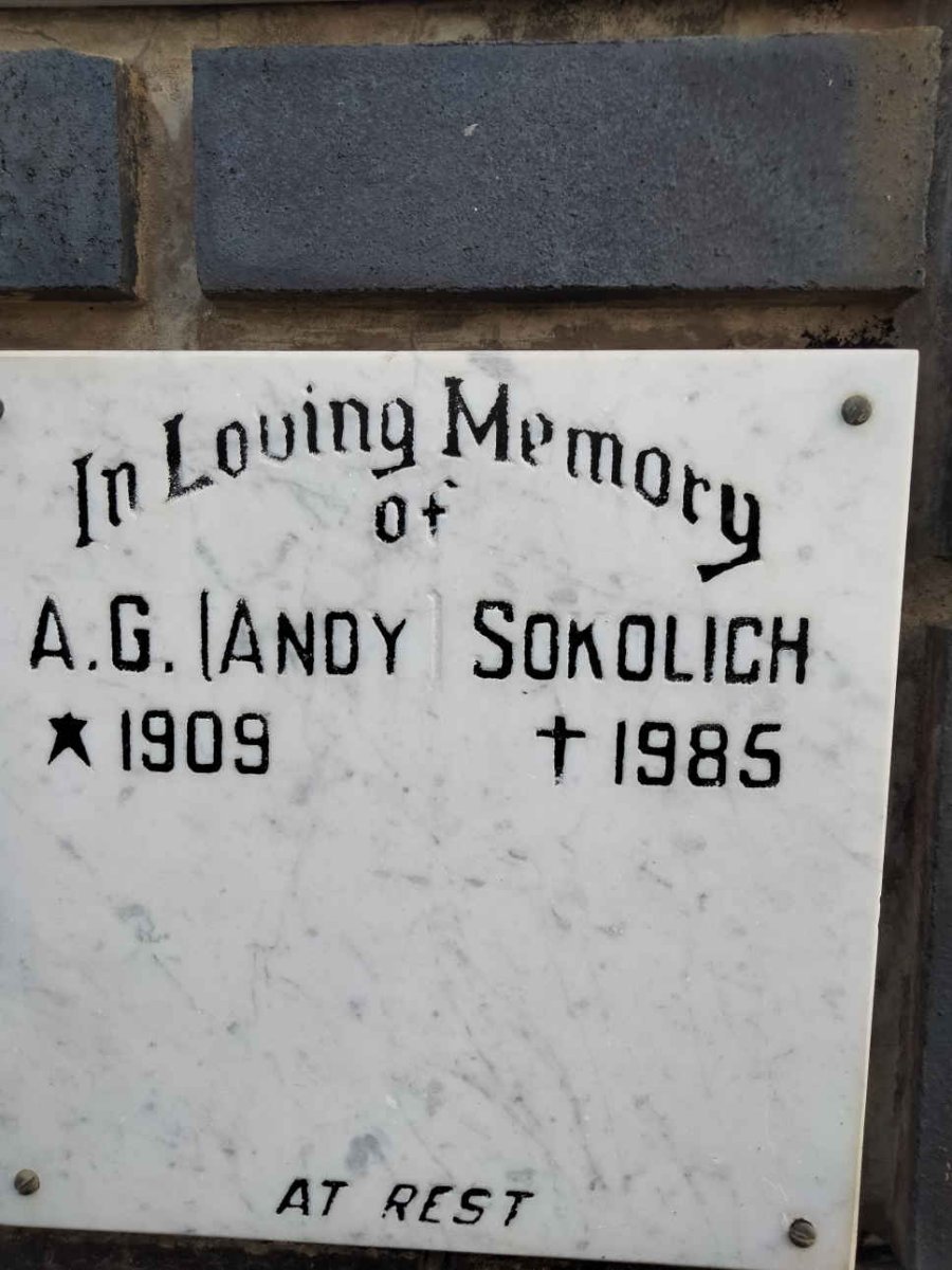 SOKOLICH A.G. 1909-1985