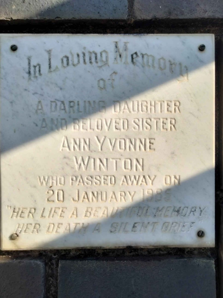 WINTON Ann Yvonne -1985