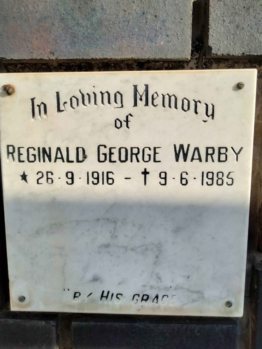 WARBY Reginald George 1916-1985