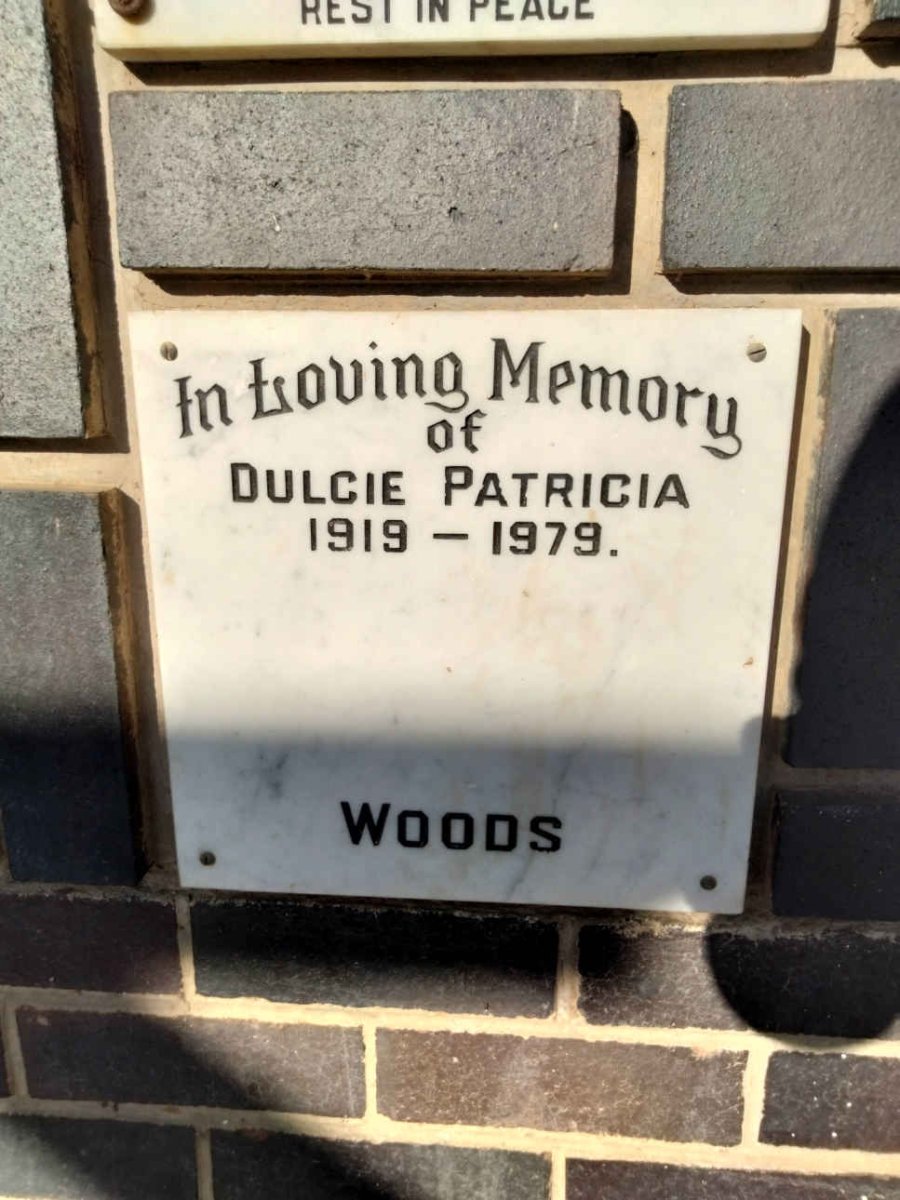 WOODS Dulcie Patricia 1919-1979