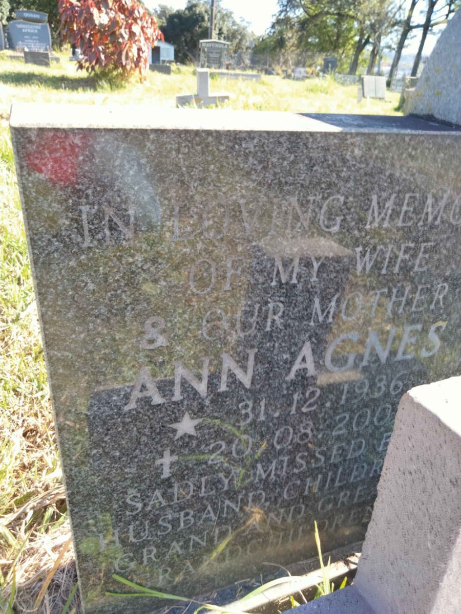 ? Ann Agnes 1936-200?