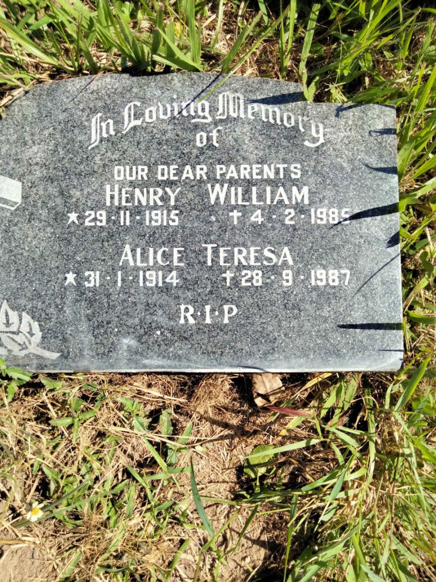 ? Henry William 1915-1985 & Alice Teresa 1914-1987