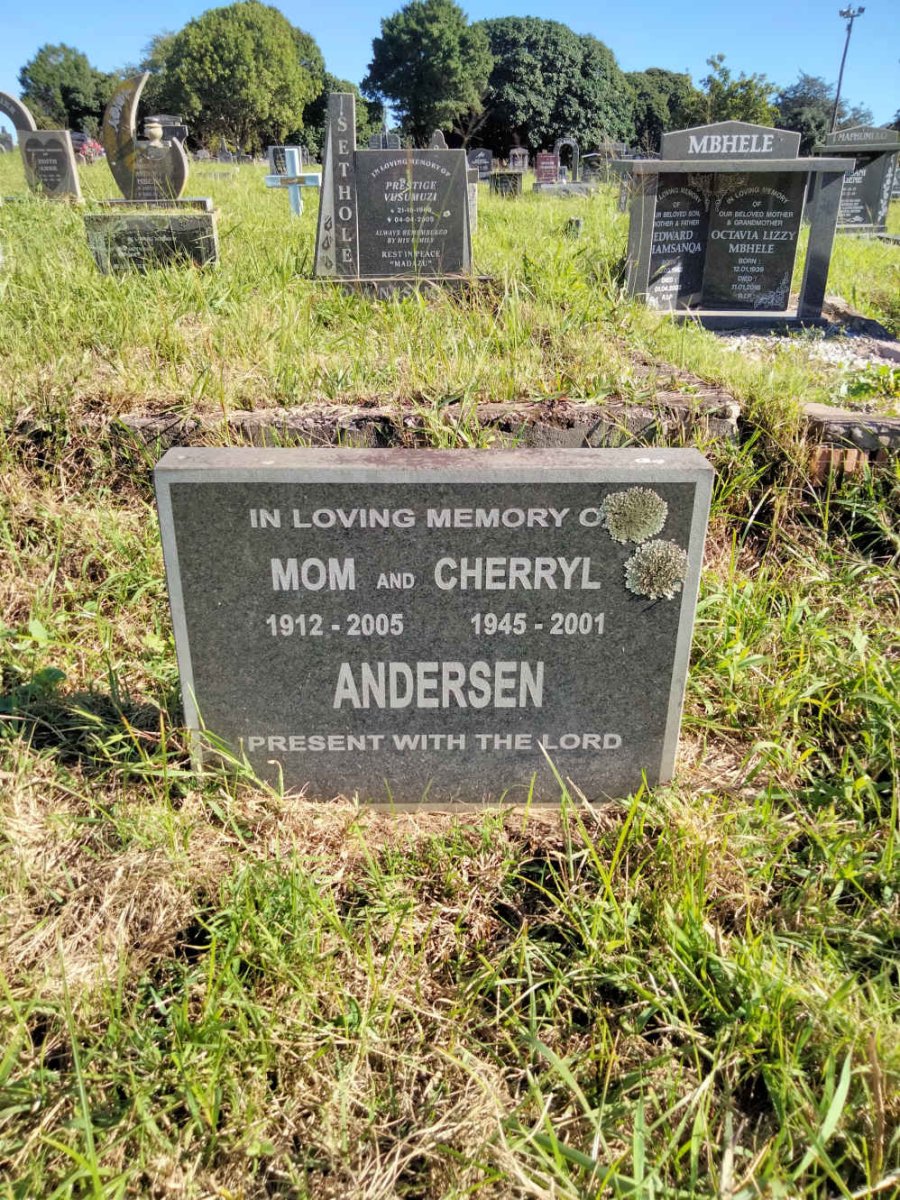 ANDERSEN Mom 1912-2005 :: ANDERSEN Cherryl 1945-2001