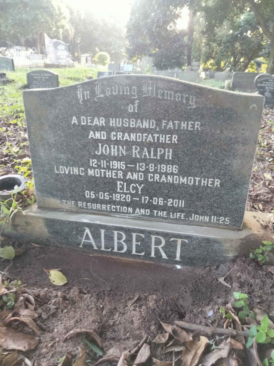 ALBERT John Ralph 1915-1986 & Elcy 1920-2011