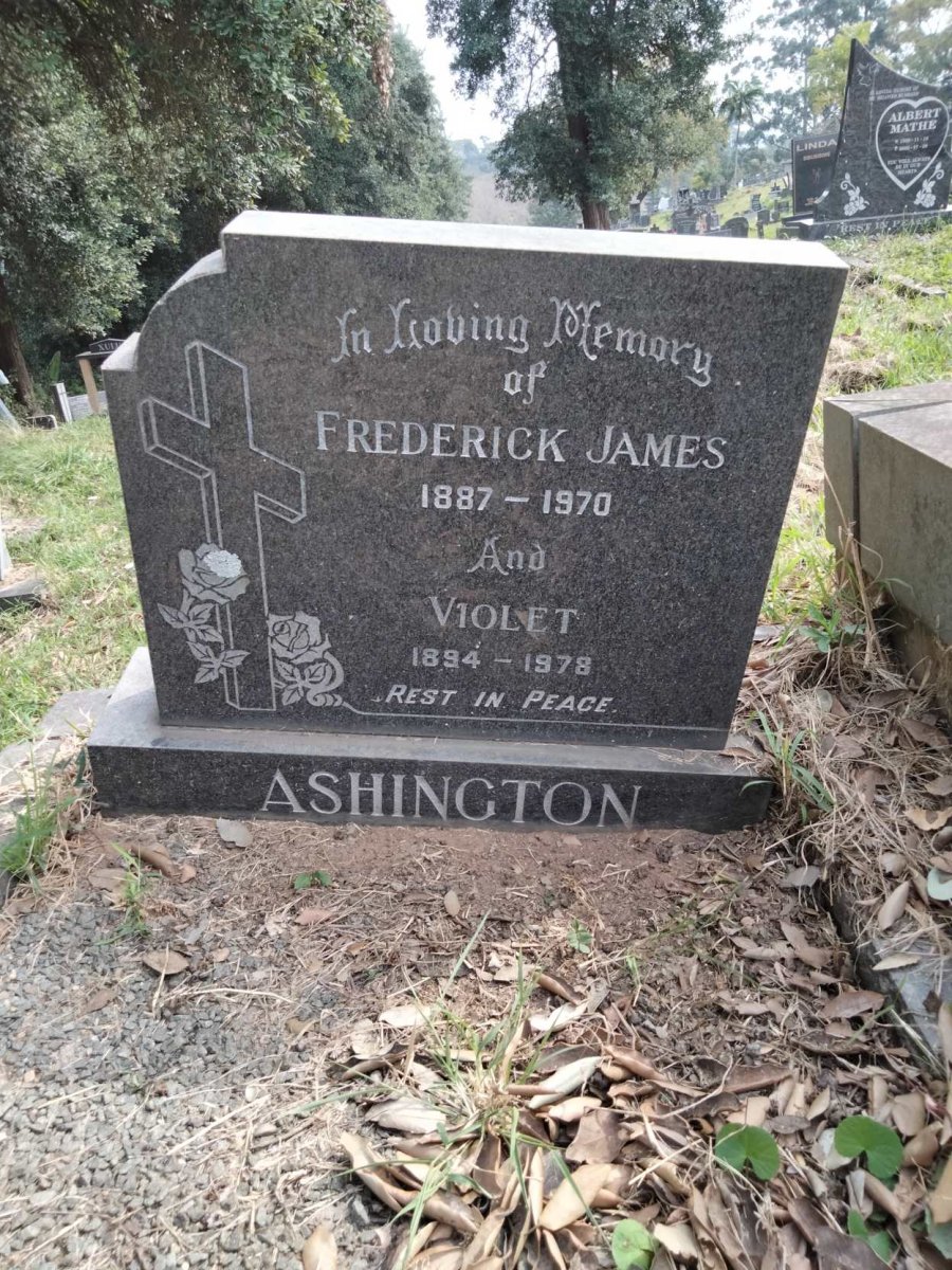 ASHINGTON Frederick James 1887-1970 &amp; Violet 1894-1978