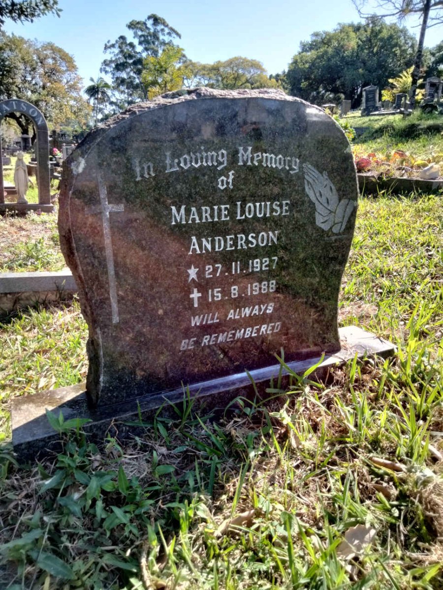 ANDERSON Marie Louise 1927-1988
